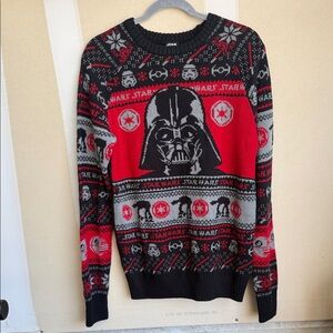 Star Wars Darth Vader Black and Red Crewneck Sweater